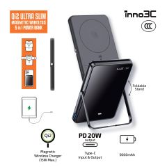 inno3C M0U Qi2 超薄磁吸無線充 5合1 移動電源 5000mAh [3C 認證] 