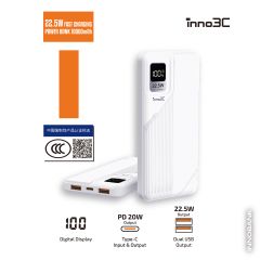 inno3C GN11F  22.5W Fast Charging Power Bank 10000mAh (W/3C QR CODE) CR-4197791-O2O