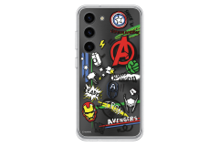 Samsung Galaxy S23 Frame Cover Back Plate Marvel Doodle