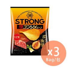 Koikeya - Strong Onion Steak Waved Potato Chips 56g x 3 (4514410168473_3) 4514410168473_3