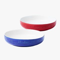 MEYER - 2PCS DISNEY CERAMIC DEEP PLATE SET CR-48869-C