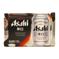 ASAHI SUPER DRY JAPAN VERSION 350ML X 6 CAN (1pack) 4901004006721