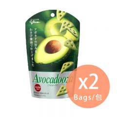 GLICO - Avocadooza Chips (Wasabi Soy Sauce) 40g x 2 packs (4901005184992_2) 4901005184992_2