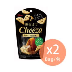 GLICO - Japan Double Cheese Black Pepper Chips (25% OFF Sugar) 40g x 2Bag (4901005544451_2) 4901005544451_2