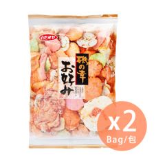 Ikedaya - Network red puffed snacks Ikeda seafood rice cake 130g x 2Bag(4901053018096_2)【BBF : 2022/12/10】 4901053018096_2
