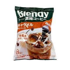 AGF BLENDY POTION COFFEE CARAMEL AU LAIT BASE 8P   144g (1Pack) (Parallel Import) 4901111738706