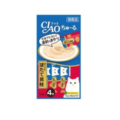 CIAO -  貓咪肉泥零食條 - 吞拿魚+帶子醬 (1 包 / 3 包) 4901133716690