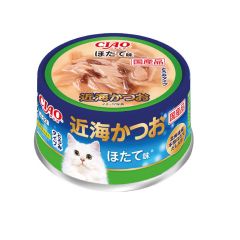 CIAO -  貓罐頭 - 〈近海鰹魚〉帶子味 (6罐 / 24罐) 4901133865923