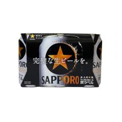 SAPPORO BLACK LABEL BEER 350 MLX 6CAN PACK (1PACK / 4 PACKS) (PARALLEL IMPORT) SAP_BLB_6C_ALL