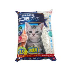 JONETSU KAKAKU PAPER BASED CAT LITTER BLUE 13.5L (PARALLEL IMPORT) 4973640005185
