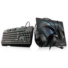 Micropack 4 In 1 Wired Rainbow Gaming Keyboard and Mouse Combo GC-410-EN-BK