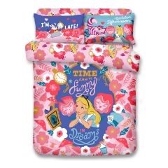 Uji Bedding - 1000 threads Cotton Characters Bedding Set - Alice in Wonderland(4 Sizes option)52S-AL2101-MO