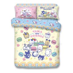 Uji Bedding - 1000 Threads Cotton Characters Bedding Set - TAMA and FRIENDS(4 Sizes option)52S-TM2101-MO