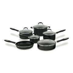 Cuisinart - 11件套Advantage不黏鍋具 (黑色/銀色)
