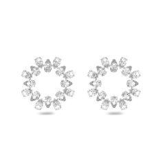 Swarovski 施華洛世奇Millenia 大圈耳環, 白色 (5601509)