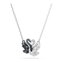 Swarovski - Swan 鏈墜, 天鵝, 黑色, 多種金屬潤飾 (5705721)