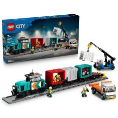 LEGO® City 60509 Harbor Freight Train with Crane & Truck (Creative Games,Train Toys,Bricks,Gift)