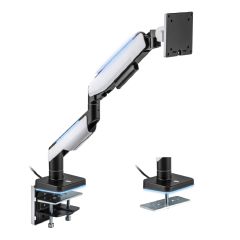 BRATECK - LDT61-C012L HEAVY-DUTY RGB GAMING MONITOR ARM (17"-49" /20kg) 6118018