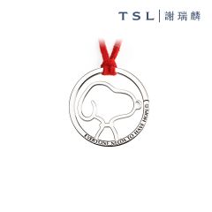 TSL|謝瑞麟 - Snoopy SI925 with Blue Topaz Pendant 61698 61698-OTOB-W-XX