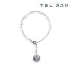 TSL|謝瑞麟 - Snoopy 18K White Gold with Black Diamond Bracelet 61708 61708-DDBK-W-16-001