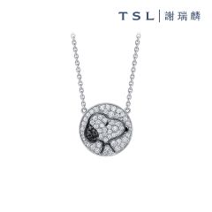 TSL|謝瑞麟 - Snoopy 18K White Gold with Black Diamond Necklace 61709 61709-DDBK-W-45-001