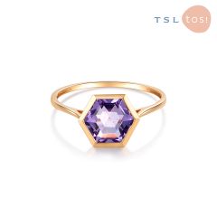 TSL|謝瑞麟 - GEN Collection 18K Rose Gold with Amethyst Ring 62095 62095-OSAM-R-13-001