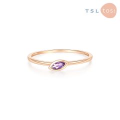 TSL|謝瑞麟 - GEN Collection 18K Rose Gold with Amethyst Ring 62103 62103-OSAM-R-13-002