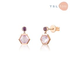 TSL|謝瑞麟 - GEN Collection 18K Rose Gold with Rose Quartz Earrings 62110 62110-OSRQ-R-XX-001