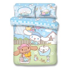 Uji Bedding - 1200針全棉卡通床品套裝 - 玉桂狗 (多款尺寸)