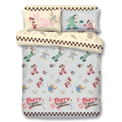 Uji Bedding - 1200 threads Luxury Linen Bedding Set - Mickey & Friends (Multi Sizes) 62S-MK2501-MO