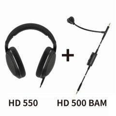 Sennheiser - HD 550 開放式頭戴式耳機 + HD 500 BAM 懸臂咪高峰 組合 700455-700456