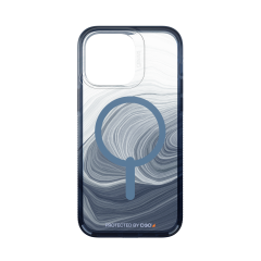 ZAGG Gear4 Milan Snap (MagSafe) iPhone 14 Pro Max 手機殼 (藍色漩渦)