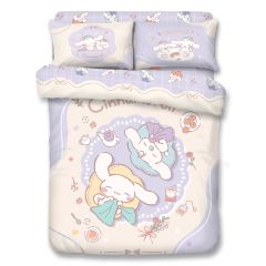 Uji Bedding - 1700針全棉卡通床品套裝 - Cinnamoroll (多款呎碼)