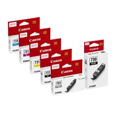 Canon - 730 PGBK + 731 C/M/Y/BK/GY genuine ink set 730set