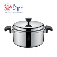 Buffalo - ELITE COOK I 316 Stainless Steel 5-Ply High Stockpot 22cm/4L (75522S) 75522S