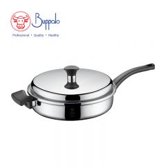 Buffalo - ELITE COOK I 316 Stainless Steel 5-Ply Saute Pan with S/S Lid 28cm/3.2L (75528T) 75528T