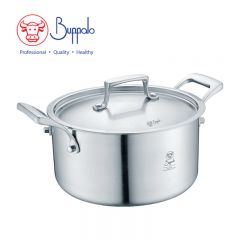 Buffalo - CLASSY COOK I 316 Stainless Steel 5-Ply Stockpot 24cm/5.4L (76124S) 76124S