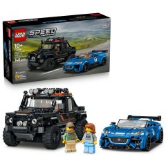 LEGO® Speed Champions 77264 Jaguar Project 7 & Land Rover Defender (Home Decoration,Racing Model,Bricks,Gift)