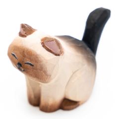 Islandoffer - 木雕可愛暹羅貓