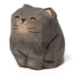 Islandoffer - 椴木雕小巧英短藍貓