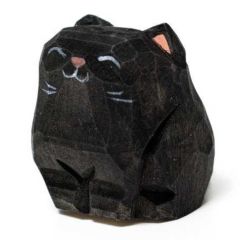Islandoffer - (自家設計) 椴木雕坐立黑貓