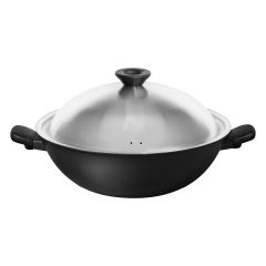 Meyer - 36CM Covered Chinese Wok 82009-CE07