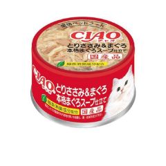 CIAO -  貓罐頭 雞肉 吞拿魚 吞拿魚湯 (85克 X 6罐)