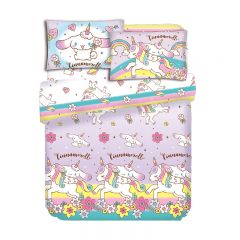 A-Fontane- Sanrio Cotton Collection Bedding Set Cinnamoroll(7535) (Single/Double/Full/Queen)890236007535_SET-A