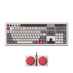 8BitDo - Retro 108 Mechanical Keyboard With Programmable Super Button (Red-Kailh Box White Switch/Grey-Kailh Box White Switch) 8bit85HC_MO