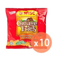 Wise - Tomato Flavor Potato Chips 22g x 10 packs (9556129000304_10) 9556129000304_10