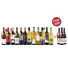樂事會 國際得獎紅白酒組12支 + 3支免費