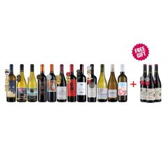 樂事會 國際得獎紅白酒組12支 + 3支免費