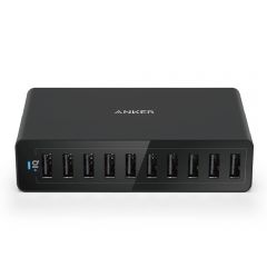 Anker - PowerPort 10 60W 10 Port Charger A2133