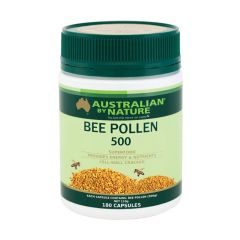 Australian by Nature Bee Pollen 500mg 180 Capsules ABN00587